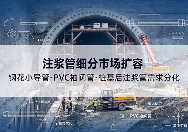 丰林注浆管细分市场扩容，隧道钢花小导管、PVC 袖阀管、桩基后注浆管需求分化